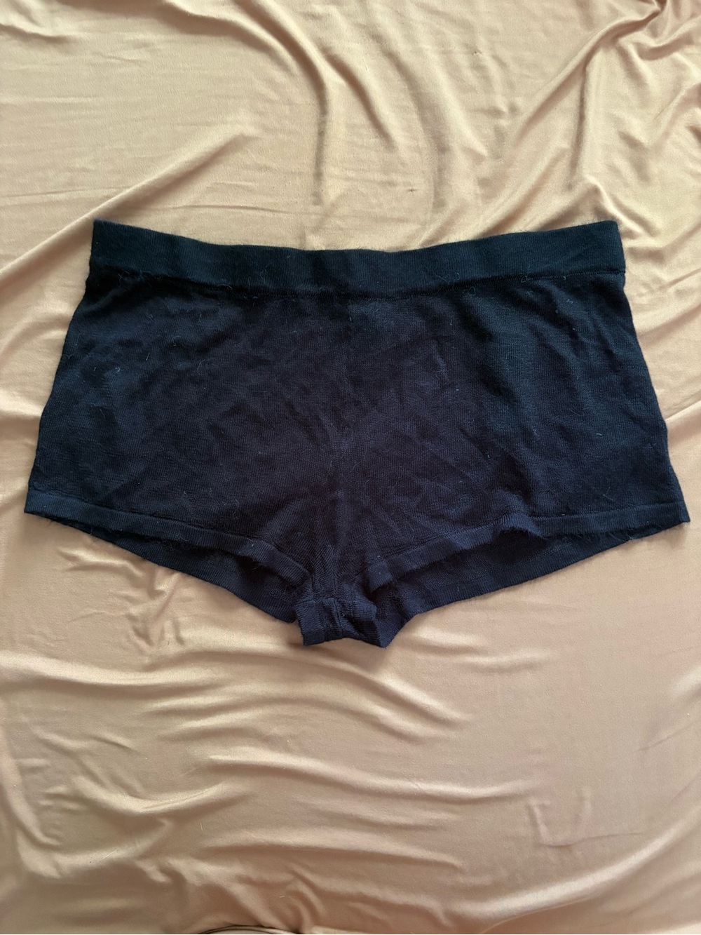 PrettyLittleThing black see through shorts